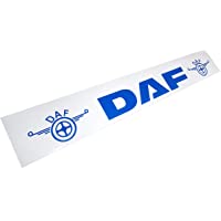 Guardabarros trasero de goma blanca resistente para camión- camión- remolque- 240 x 35 cm- color blanco y azul
